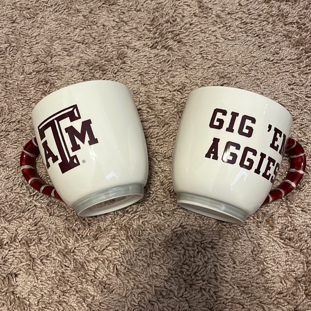 New Gift Texas A&M Aggies Coffee Mug Cups Boxed Maroon White Football Alumni